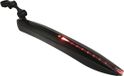 Merkloos / Sans marque Mirage Spatbord achter 24-28 zadelpen met ledstrip Zwart
