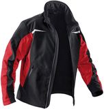 KÜBLER Softshell Werkjas Heren Zwart Middelrood Maat S