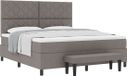 vidaXL Boxspringbed met hoofdeinde Taupe 180 x 200 cm Stof
