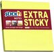 Stick'n Extra Sticky Notes - 76x76mm - Neon Geel - 90 Sticky Notes