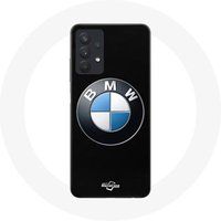 BMW Hoesje voor Samsung Galaxy A32 4G BMW Logo zwarte achtergrond