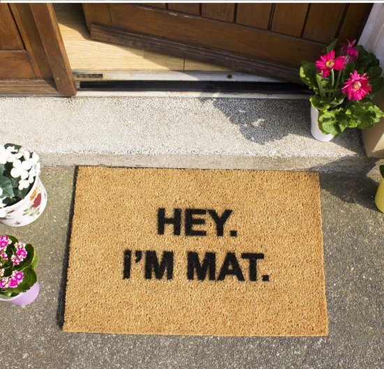 CKB Ltd CKB Hallo ik ben Mat Funny Kokosvezel Doormat