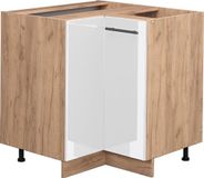 Vicco Fame-Line Hoekkast – 80.5 cm, WB Marmer Wit Hoogglans