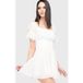 Killstar - Gothic Mini-jurk - Celestial Summer - Off The Shoulder Mini Dress - XS tot 4XL - voor Vrouwen - crème