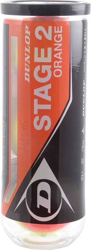 Dunlop Tennisballen Stage 2 - 3 stuks - Geel/Oranje