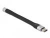 DeLOCK 86942 mobiele telefoonkabel Zwart, Zilver 0,1 m USB C 3.5mm