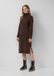 s.Oliver Jurk met lange mouw en col, Viscose, donkerbruin, Maat 42