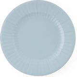 Givi Italia Feestbordjes/BBQ bordjes - 8x - lichtblauw - rond - papier/karton - 27cm - biologisch afbreekbaar - groot