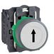 Schneider Electric XB5AA3341C0 Drukknop, compl, kunststof, tastend, wit, pijl hoog, 22 mm, 1S, in grijs Verdeelkastaccessoire 1 stuk(s)
