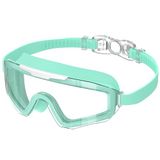 Ambienden Zwembril voor heren, voor volwassenen, groot frame, anti-condens, uv-bescherming, HD-glazen, uniseks zwembril, ideaal voor duiken en watersport buitenshuis, T-GN