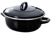 BK Fortalit Braadpan - 20cm - Zwart - 1.4L - Emaille