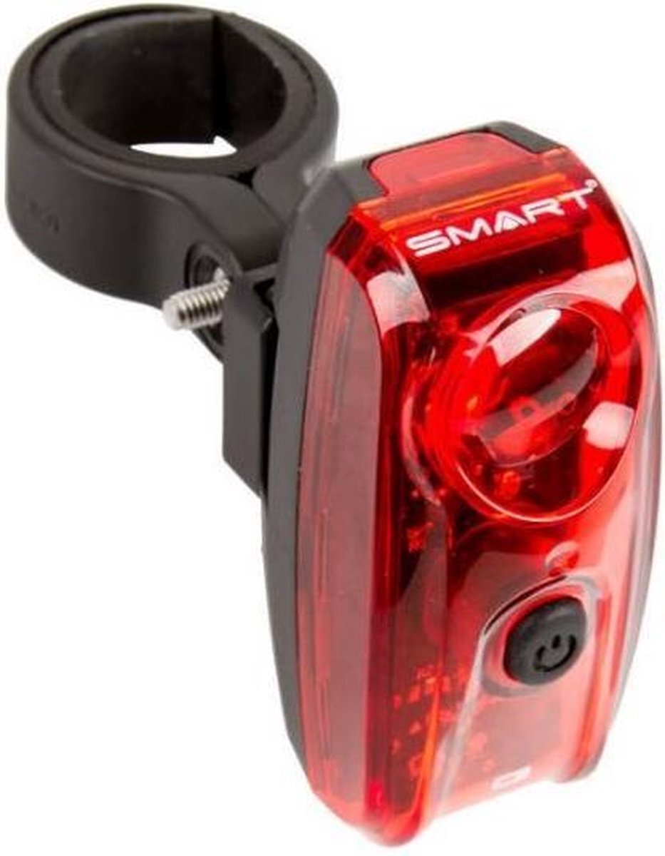 Smart achterlicht Trail led batterij rood/zwart