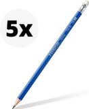STAEDTLER Norica HB potlood met gum - 5 stuks