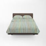 GUZZINI Classic Dekbedovertrekset, eenpersoonsbed met beddengoed, katoen, 180 x 280 cm + 1 hoeslaken matrasbeschermer 125 x 200 cm + 2 kussenslopen van 50 x 80 cm, set laken, kussensloop beddengoed