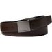 Calvin Klein Ceinture Plaque Lisse Noir/marron Foncé/mat Gunmetal Taille: 90