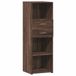 VidaXL Hoge kast, bruin, eikenlook, 40x42,5x124 cm, houtvezel