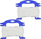 ProPlus Scheerlijn - 2x rollen - 20 meter - Blanc - op haspel - 4 mm dikte