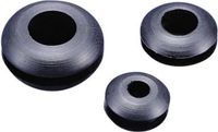 TRU COMPONENTS TC-GMR2518203 Kabeldoorvoering Open Montagegat: 25.1 mm Klem-Ø (max.): 18.9 mm Plaatdikte (max.): 1.5 mm PVC Zwart 100 stuk(s)
