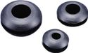 TRU COMPONENTS TC-GMR2518203 Kabeldoorvoering Open Montagegat: 25.1 mm Klem-Ø (max.): 18.9 mm Plaatdikte (max.): 1.5 mm PVC Zwart 100 stuk(s)