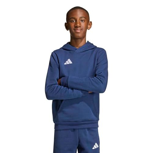 adidas Entrada26 Hoodie Kids Sweatshirt, team navy blue 2/white, 7-8 Years