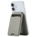 Accezz Leren Pasjeshouder met Standaard - Wallet Kaarthouder - Light Grey