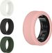 kwmobile 4x smart ring case geschikt voor Samsung Galaxy Ring S size 5 6 7 8 9 hoesje - Siliconen cover voor smartring - Slimme ring hoes in meerkleurig