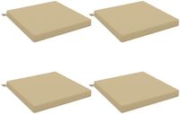 vidaXL - Zitkussens - SOEST - 4 stuks - 100% Polyester - Beige