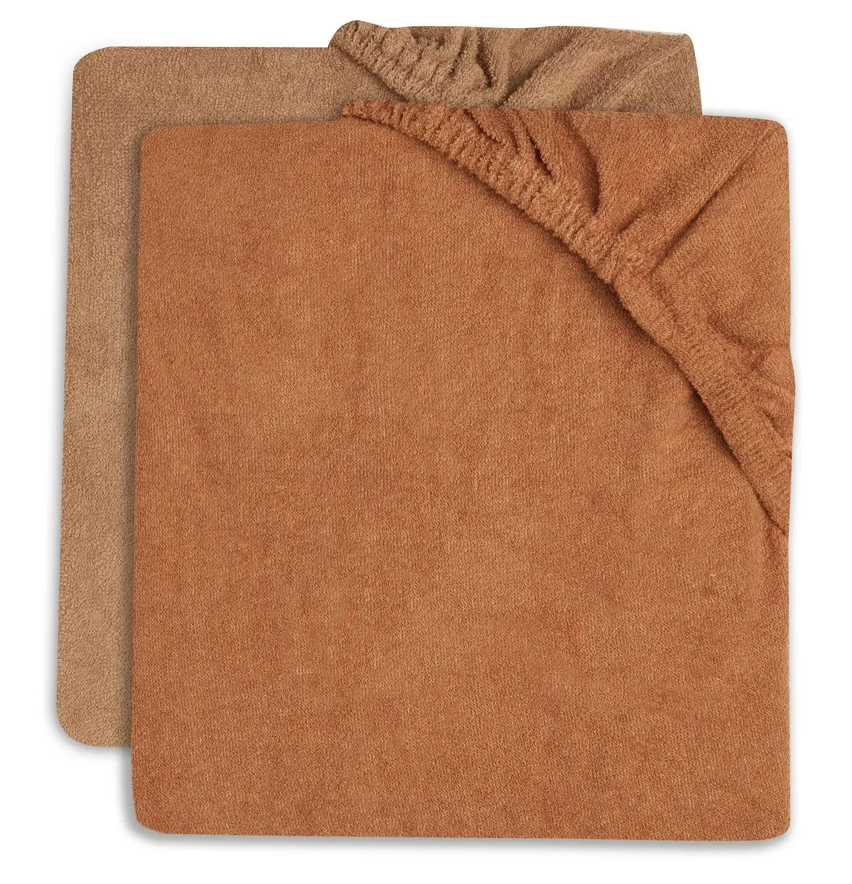 Jollein Aankleedkussenhoes Badstof 50x70cm 2-pack - Caramel Biscuit