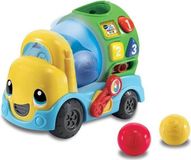 VTECH BABY P'tit Color Mix, camion interactif, véhicule parlant et musical, adapté aux enfants dès 18 mois, orange et multicolore, dimensions : 22x12x17 cm