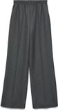 Vero Moda Broek met wijde pijpen VMCLEO High waist Broek Dark Grey Melange