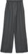 Vero Moda Broek met wijde pijpen VMCLEO High waist Broek Dark Grey Melange