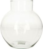 Hakbijl Glass Bloemenvaas/Terrarium Bolvormig - D19 x H20 cm - Glas - Transparant Bruin