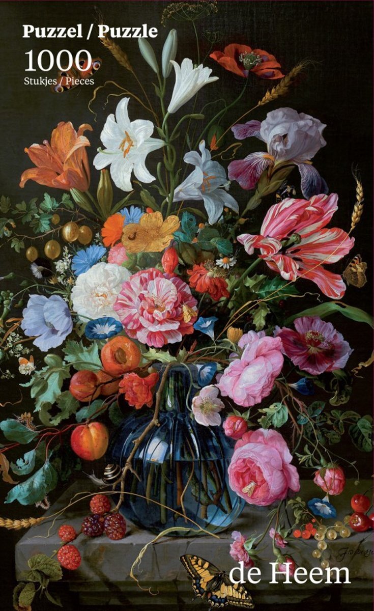 Puzzelman Vaas met Bloemen - Jan de Heem Mauritshuis 1000