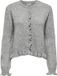JDY Jacqueline de Yong Vest Jdyletty L/s On Frill Cardigan Knt 15363485 Light Grey Melange