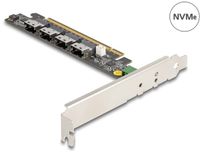 Delock PCI Express x16 Card to 4 x internal SFF-8654 4i NVMe - Bifurcation