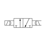Riegler 3/2-wegventiel, elektropneumatisch, »3V«, bistabil, G 1/4, 230 V, 50 Hz, werkdruk 1,5-8 bar, temp. -20 °C tot 70 °C, 1300 l/min