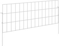 vidaXL Tuinhek met palen, 48 stuks, 75 x 30 cm, verzinkt staal