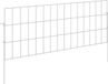 vidaXL Tuinhek met palen, 48 stuks, 75 x 30 cm, verzinkt staal