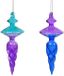 Kurt S. Adler Glas kruisbloem bio glitter 2A 17 cm ornament