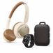 HiFuture 2 Hi-Turbo3-26/L Draadloze Bluetooth 5.4 hoofdtelefoon met ruisonderdrukking (beige) + HI-LUME BLACK-26 Smartwatch + HI-LUME BLACK-26 Bluetooth-luidspreker HI-Pocket S-26