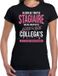 Bellatio Decorations Bol Ik ben de trotse stagiaire van de leukste en beste collegas cadeau t-shirt zwart voor dames - kado voor een stagiaire S