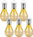 Sunnydays Solar sfeer hanglamp - 12x - tuin - lampenbol - geel - kunststof - 15 cm - ophang haakje