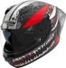 Nolan N60-6 Sport Follia 368, casque intégral, couleur: Mat Noir/Gris/Rouge/Blanc, taille: L