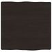 VidaXL Tafelblad Natuurlijke Rand Eikenhout Donkerbruin 60x60x(2-4) cm