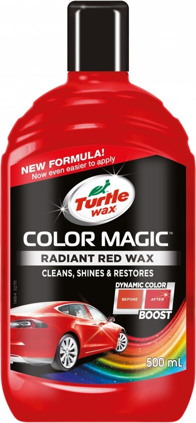 Turtle Wax Color Magic Kleurwas - Rood - Speciale Kleurpoets Voor Rode Auto s