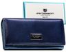 Peterson Portefeuille en cuir pour femme, Bleu foncé