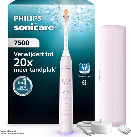 Philips Sonicare 7500 Series Elektrische Tandenborstel - Roze (Pink) - HX7422/05