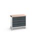 Bott Verso Mobiele Kast | 1050x600x980mm | 5 Laden | MPX Top | RAL 7016