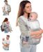 Moley Porte-bébé ergonomique 6 en 1 - Gris