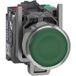 Schneider Electric XB4BW33B55 Bouton-poussoir lumineux, Harmony XB4, métal, 22 mm, vert, non revêtu, LED, dôme lisse, 1F+1O, 24V ACDC, interrupteur à bouton-poussoir lumineux push-in